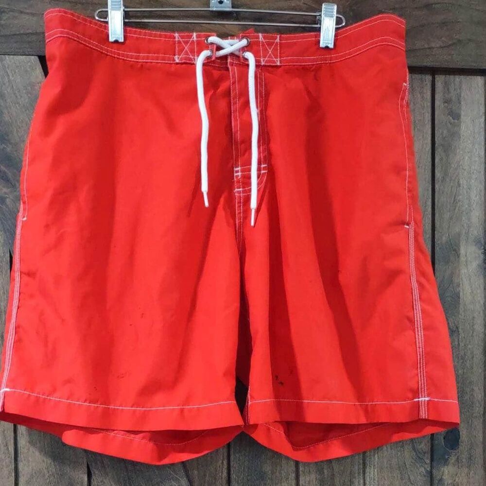 XL Trunks Surf & Swim Mens Swim Shorts Pockets 7” Inseam Stains see pic C3791